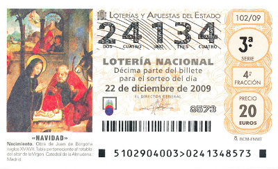 Decimo de Loteria de Navidad 2009